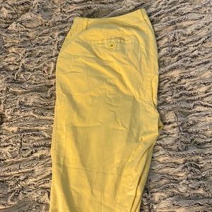 CATO brand yellow cotton/twill skinny pants, size 18W